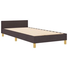 Letto vidaXL Marrone Scuro 80x200 cm in Tessuto