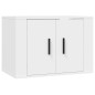 Set Mobili Porta TV 3 pz Bianco in Legno Multistrato Set Mobili Porta TV 3 pz Bianco in Legno Multistrato