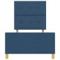 Struttura Letto in Tessuto Blu vidaXL 90x190 cm
