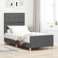Struttura Letto vidaXL Grigia Scura 90x200 cm in Tessuto