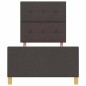 Struttura Letto vidaXL Marrone Scuro 90x200 cm Tessuto