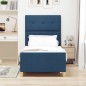 vidaXL Letto Blu 90x200 cm Tessuto