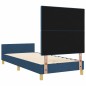 vidaXL Letto Blu 90x200 cm Tessuto