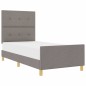 Struttura Letto Tortora 100x200 cm in Tessuto vidaXL