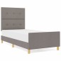 Struttura Letto Tortora 100x200 cm in Tessuto vidaXL