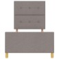 Struttura Letto Tortora 100x200 cm in Tessuto vidaXL