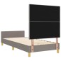 Struttura Letto Tortora 100x200 cm in Tessuto vidaXL