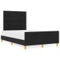 Struttura letto vidaXL nera 120x190 cm in tessuto
