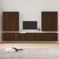 Set Mobili Porta TV 8pz Rovere Marrone in Legno Multistrato Set Mobili Porta TV 8pz Rovere Marrone in Legno Multistrato