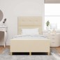 Rete letto vidaXL in Crema, 120x190 cm, Realizzata in Tessuto Rete letto vidaXL in Crema, 120x190 cm, Realizzata in Tessuto