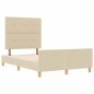 Rete letto vidaXL in Crema, 120x190 cm, Realizzata in Tessuto Rete letto vidaXL in Crema, 120x190 cm, Realizzata in Tessuto