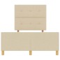 Rete letto vidaXL in Crema, 120x190 cm, Realizzata in Tessuto Rete letto vidaXL in Crema, 120x190 cm, Realizzata in Tessuto