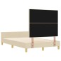 Rete letto vidaXL in Crema, 120x190 cm, Realizzata in Tessuto Rete letto vidaXL in Crema, 120x190 cm, Realizzata in Tessuto