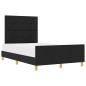 Struttura Letto vidaXL Nera 120x200 cm Tessuto