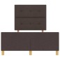 Struttura Letto vidaXL Marrone Scuro 120x200 cm Tessuto Struttura Letto vidaXL Marrone Scuro 120x200 cm Tessuto