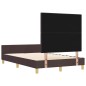 Struttura Letto vidaXL Marrone Scuro 120x200 cm Tessuto Struttura Letto vidaXL Marrone Scuro 120x200 cm Tessuto
