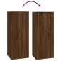 Set Mobili Porta TV 8pz Rovere Marrone in Legno Multistrato Set Mobili Porta TV 8pz Rovere Marrone in Legno Multistrato