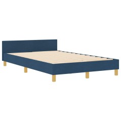 Telaio letto vidaXL Blu 120x200 cm Tessuto