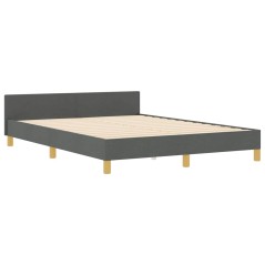 vidaXL Rete Letto Grigio Scuro 140x200 cm Tessuto