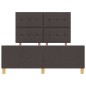 Struttura Letto vidaXL Marrone Scuro 140x200 cm Tessuto