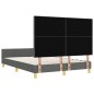 vidaXL Letto Grigio Scuro 160x200 cm in Tessuto