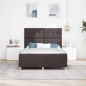 vidaXL Letto Dark Brown 160x200 cm Tessuto vidaXL Letto Dark Brown 160x200 cm Tessuto