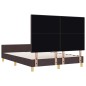 vidaXL Letto Dark Brown 160x200 cm Tessuto vidaXL Letto Dark Brown 160x200 cm Tessuto