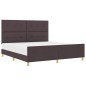 vidaXL Struttura del Letto Marrone Scuro 180x200 cm in Tessuto