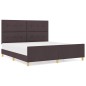 vidaXL Struttura del Letto Marrone Scuro 180x200 cm in Tessuto