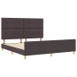 vidaXL Struttura del Letto Marrone Scuro 180x200 cm in Tessuto