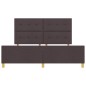 vidaXL Struttura del Letto Marrone Scuro 180x200 cm in Tessuto