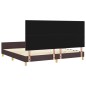 Struttura Letto vidaXL Marrone Scuro 200x200 cm in Tessuto Struttura Letto vidaXL Marrone Scuro 200x200 cm in Tessuto