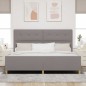 Struttura letto vidaXL Tortora 200x200 cm in tessuto Struttura letto vidaXL Tortora 200x200 cm in tessuto