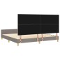 Struttura letto vidaXL Tortora 200x200 cm in tessuto Struttura letto vidaXL Tortora 200x200 cm in tessuto