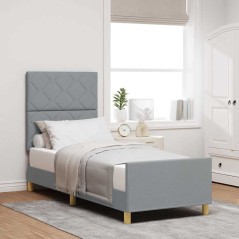 vidaXL Struttura del letto Grigio chiaro 80x200 cm Tessuto