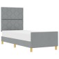 vidaXL Struttura del letto Grigio chiaro 80x200 cm Tessuto