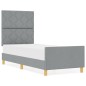 vidaXL Struttura del letto Grigio chiaro 80x200 cm Tessuto
