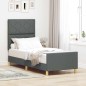 Struttura Letto vidaXL Grigio Scuro 80x200 cm Tessuto Struttura Letto vidaXL Grigio Scuro 80x200 cm Tessuto