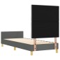 Struttura Letto vidaXL Grigio Scuro 80x200 cm Tessuto Struttura Letto vidaXL Grigio Scuro 80x200 cm Tessuto