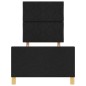 Struttura del letto nera 80x200 cm in tessuto di vidaXL