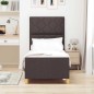 Letto vidaXL Marrone Scuro 80x200 cm in Tessuto