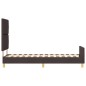 Letto vidaXL Marrone Scuro 80x200 cm in Tessuto