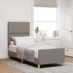 Letto vidaXL Taupe 80x200 cm in Tessuto