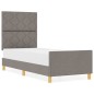 Letto vidaXL Taupe 80x200 cm in Tessuto Letto vidaXL Taupe 80x200 cm in Tessuto