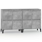 Credenze 2pz Grigio Cemento 60x35x70 cm in Legno Multistrato Credenze 2pz Grigio Cemento 60x35x70 cm in Legno Multistrato