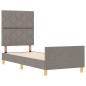 Letto vidaXL Taupe 80x200 cm in Tessuto Letto vidaXL Taupe 80x200 cm in Tessuto