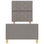 Letto vidaXL Taupe 80x200 cm in Tessuto Letto vidaXL Taupe 80x200 cm in Tessuto
