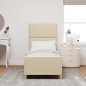 Struttura letto vidaXL crema 80x200 cm in tessuto Struttura letto vidaXL crema 80x200 cm in tessuto