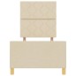 Struttura letto vidaXL crema 80x200 cm in tessuto Struttura letto vidaXL crema 80x200 cm in tessuto