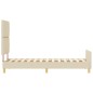 Struttura letto vidaXL crema 80x200 cm in tessuto Struttura letto vidaXL crema 80x200 cm in tessuto